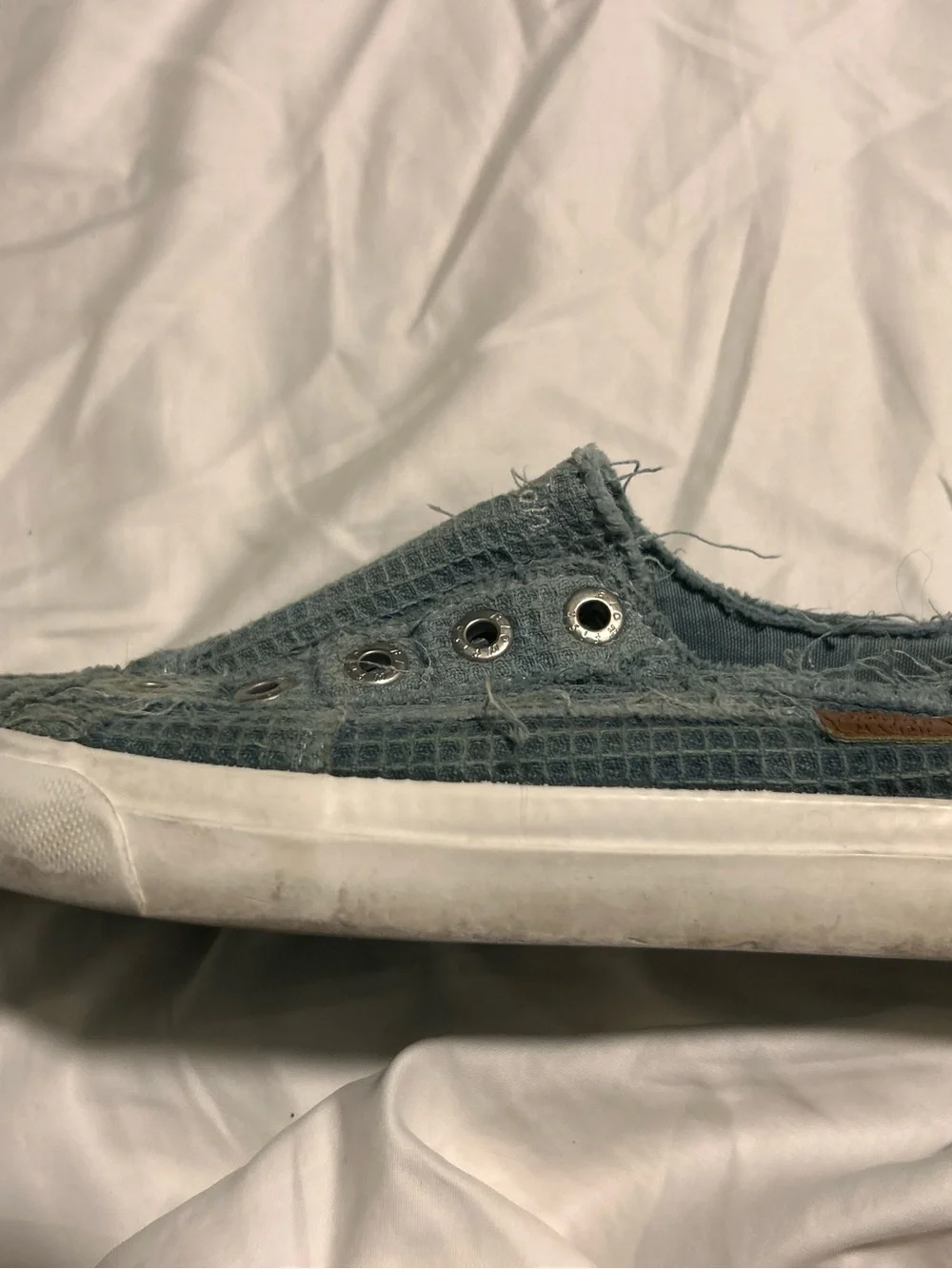 Cute blue blowfish shoes